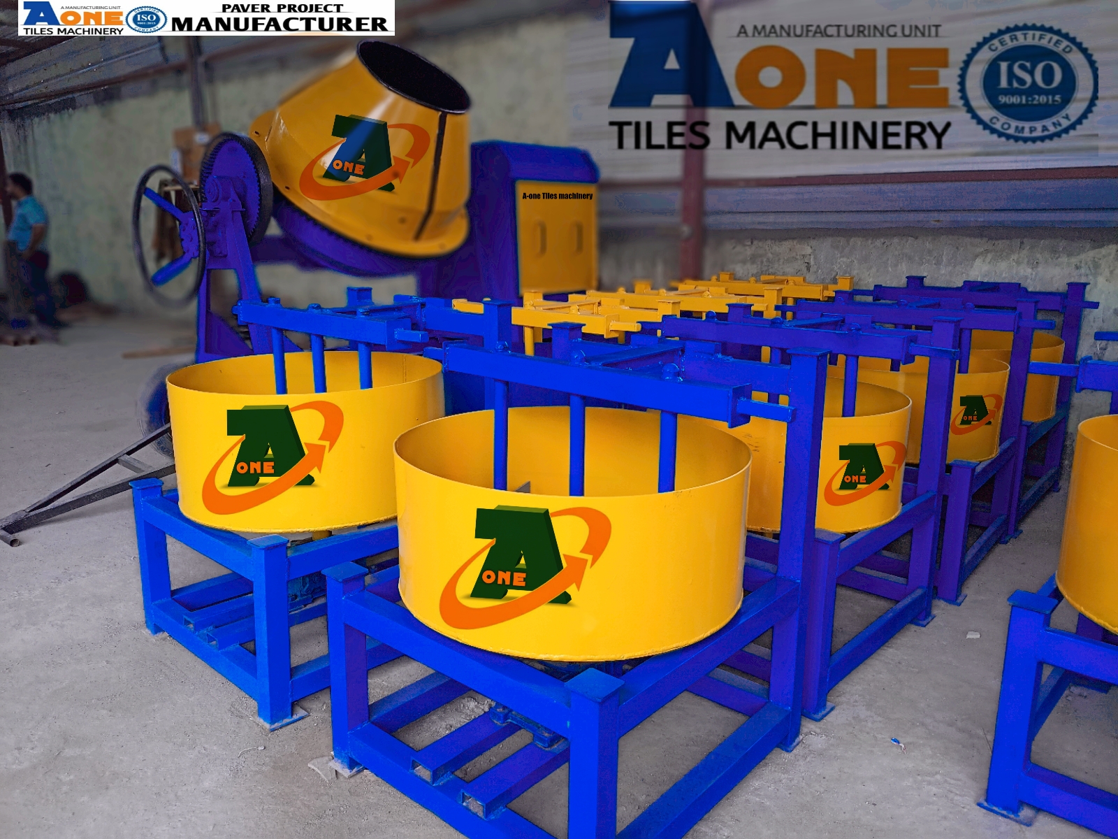 Interlocking tiles making machine in Sant kabir hagar