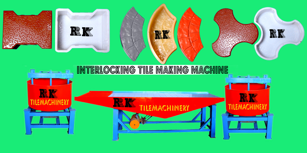 interlocking tiles making machine