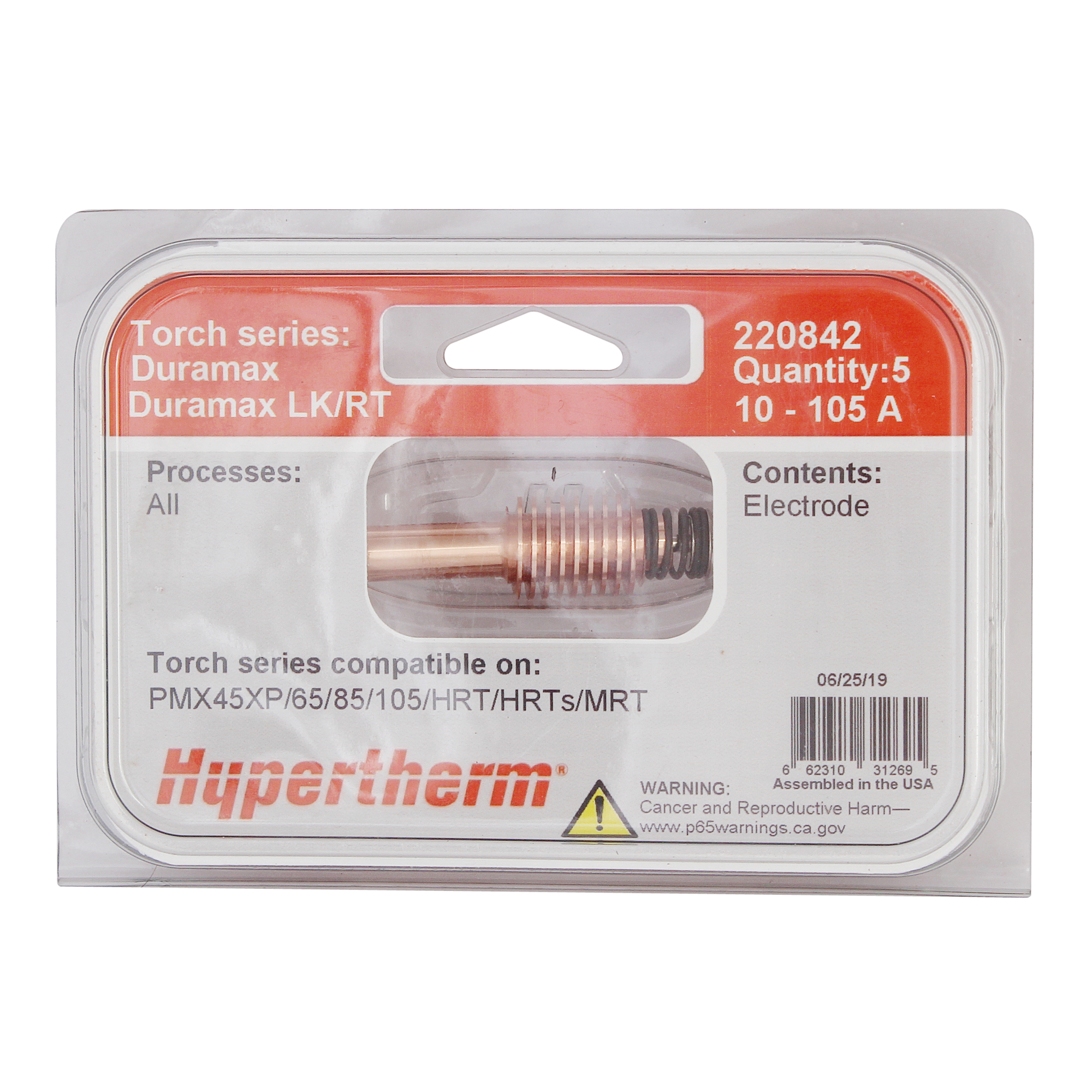 Hypertherm Powermax 85 Electrodes 220842