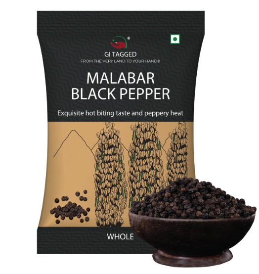 GiTAGGED Malabar Black Pepper (Whole) – 100gms