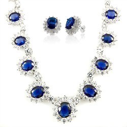 Sapphire Jewelry Set supplies in Delhi